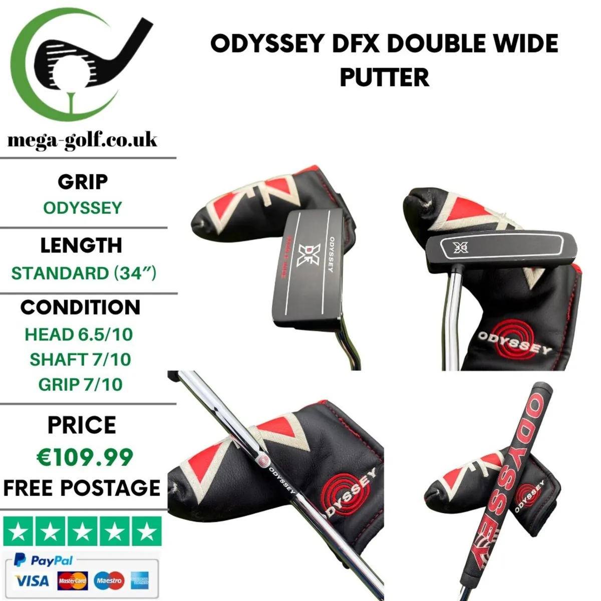 Odyssey DFX Double Wide Putter / 34'' - Image 1