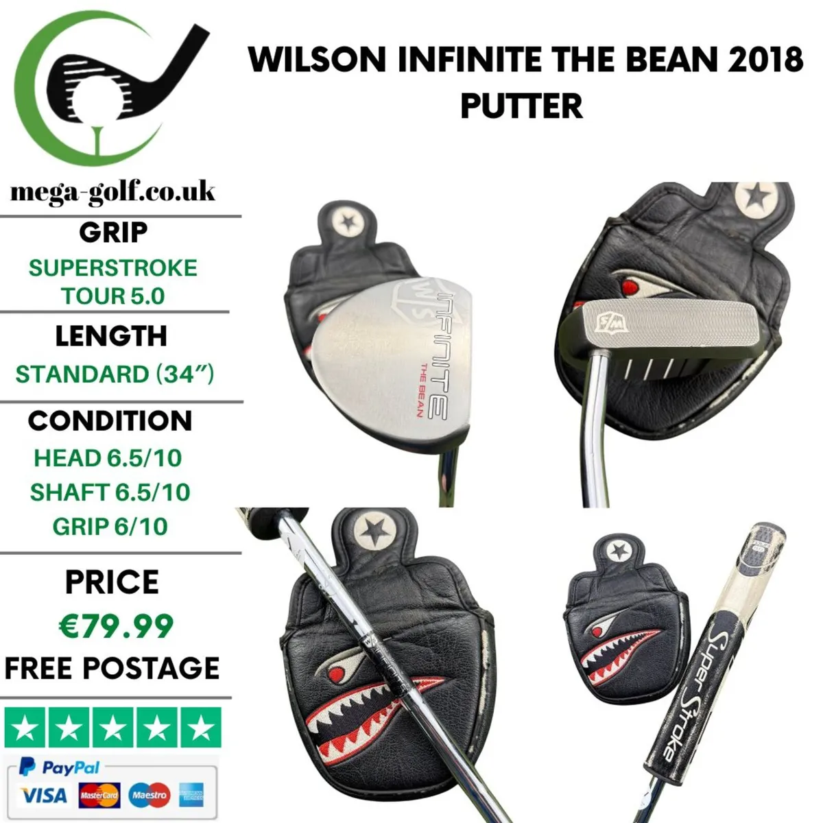 Wilson Infinite The Bean 2018 Putter / 34'' - Image 1