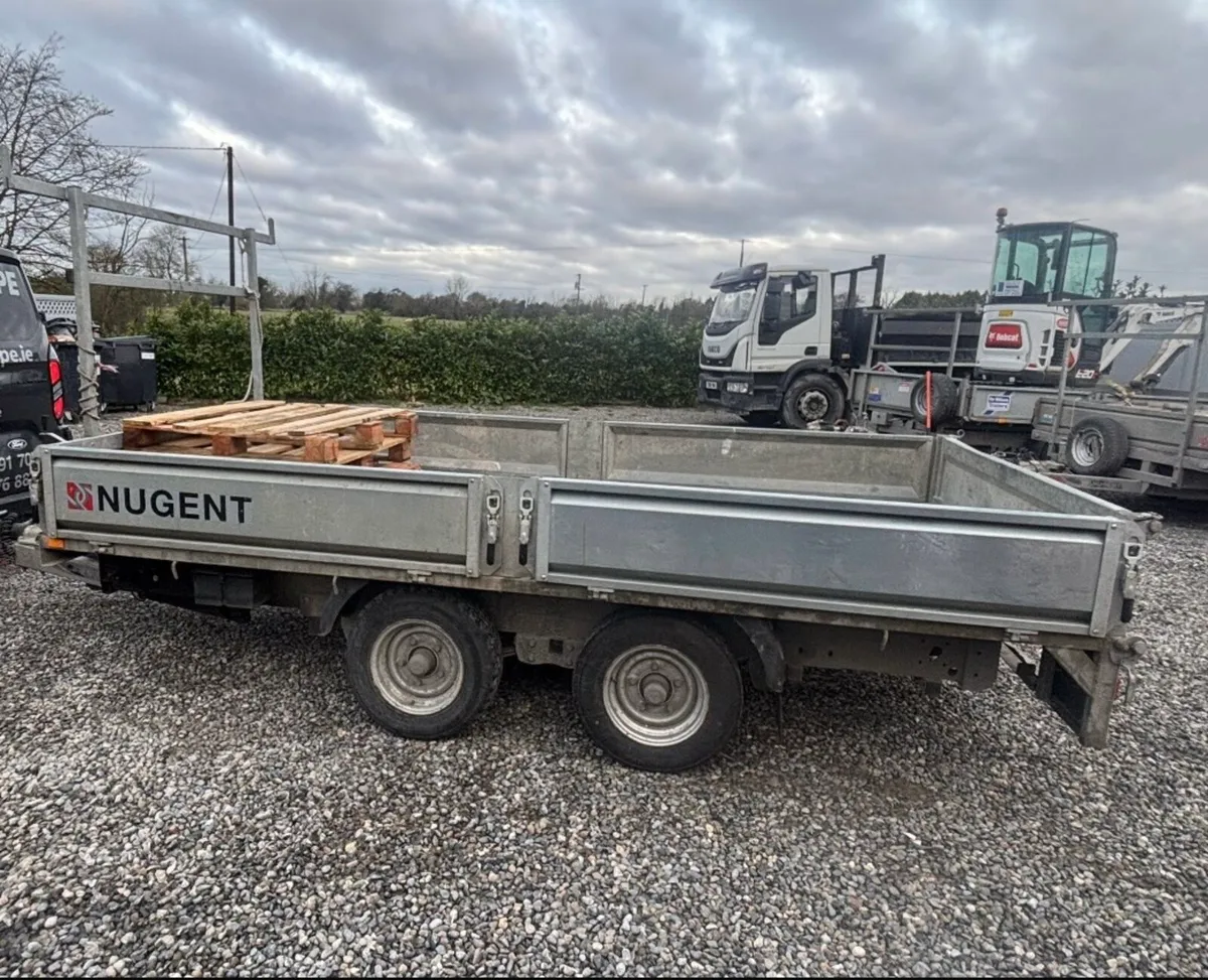 12ft by 6ft Nugent tipper trailer - Image 3