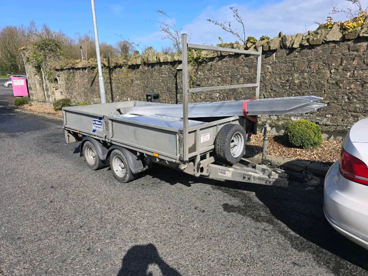 10ft ifor williams builders dropside trailer - Image 1
