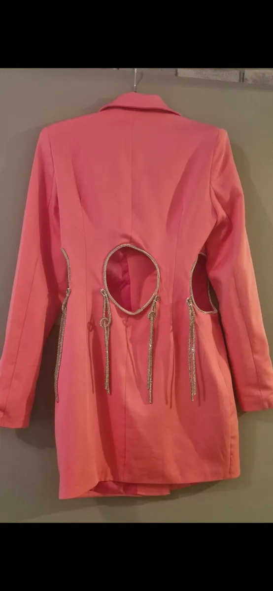 Pink Blazer Dress