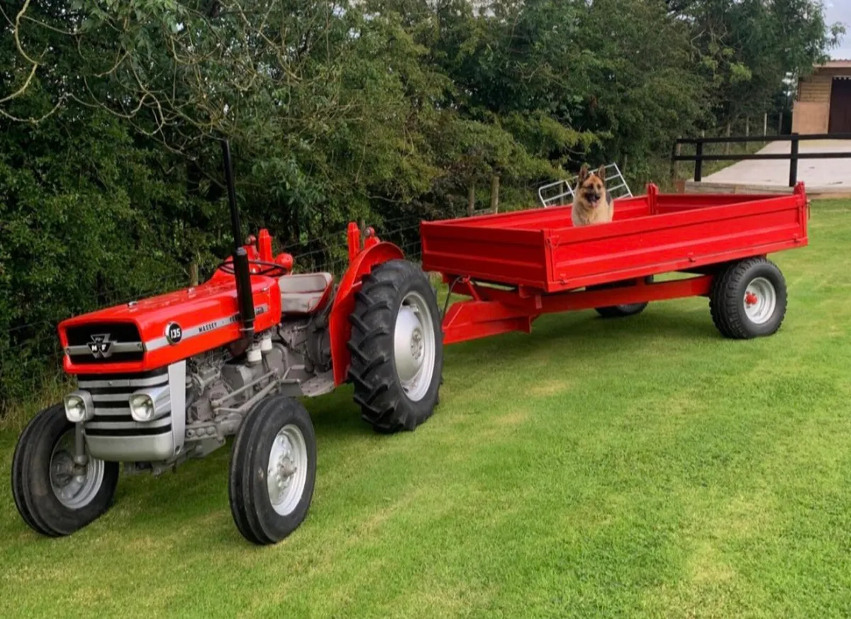 4ton 10x6ft tipping tractor farm use trailer - Image 2