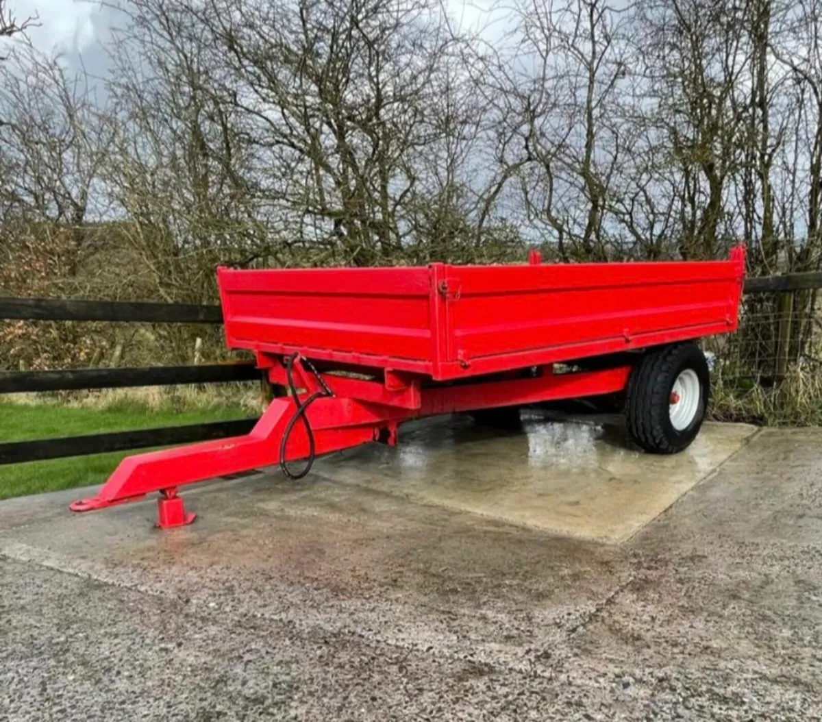 4ton 10x6ft tipping tractor farm use trailer - Image 3