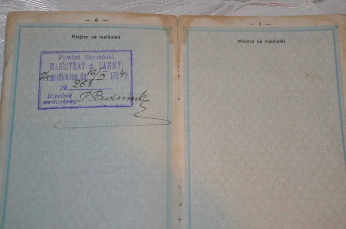 Vintage 1924 Polish ID Card - Image 4