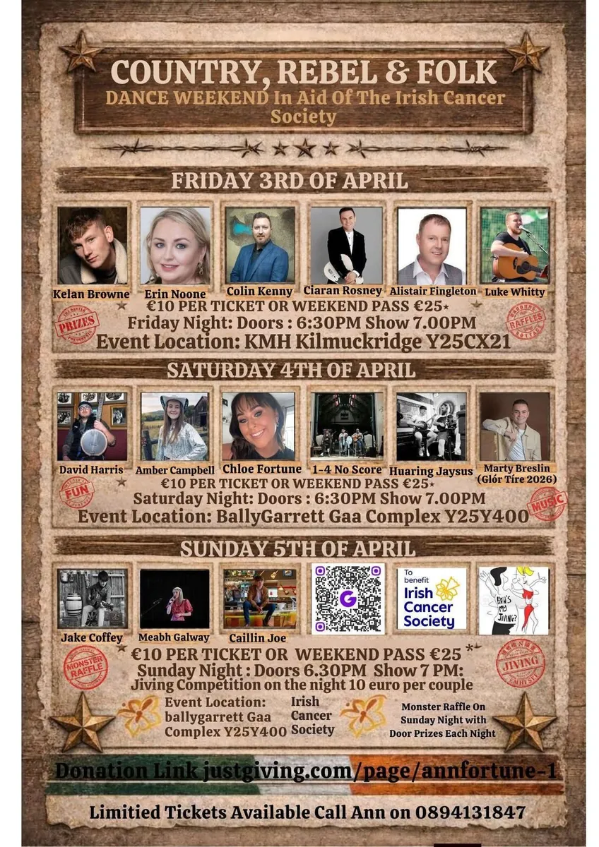 Country Rebel and Folk music weekend