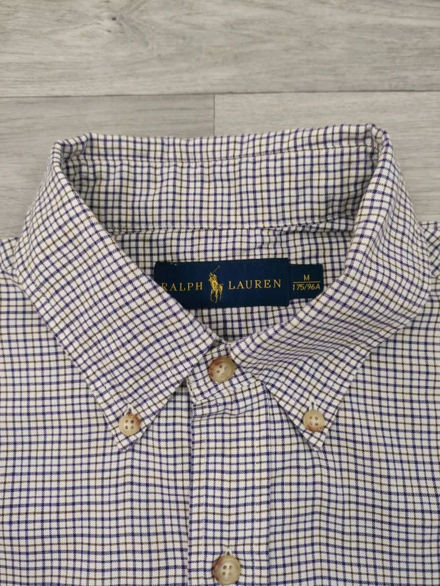 Ralph Lauren Check Oxford Shirt Mens M/L - Image 4