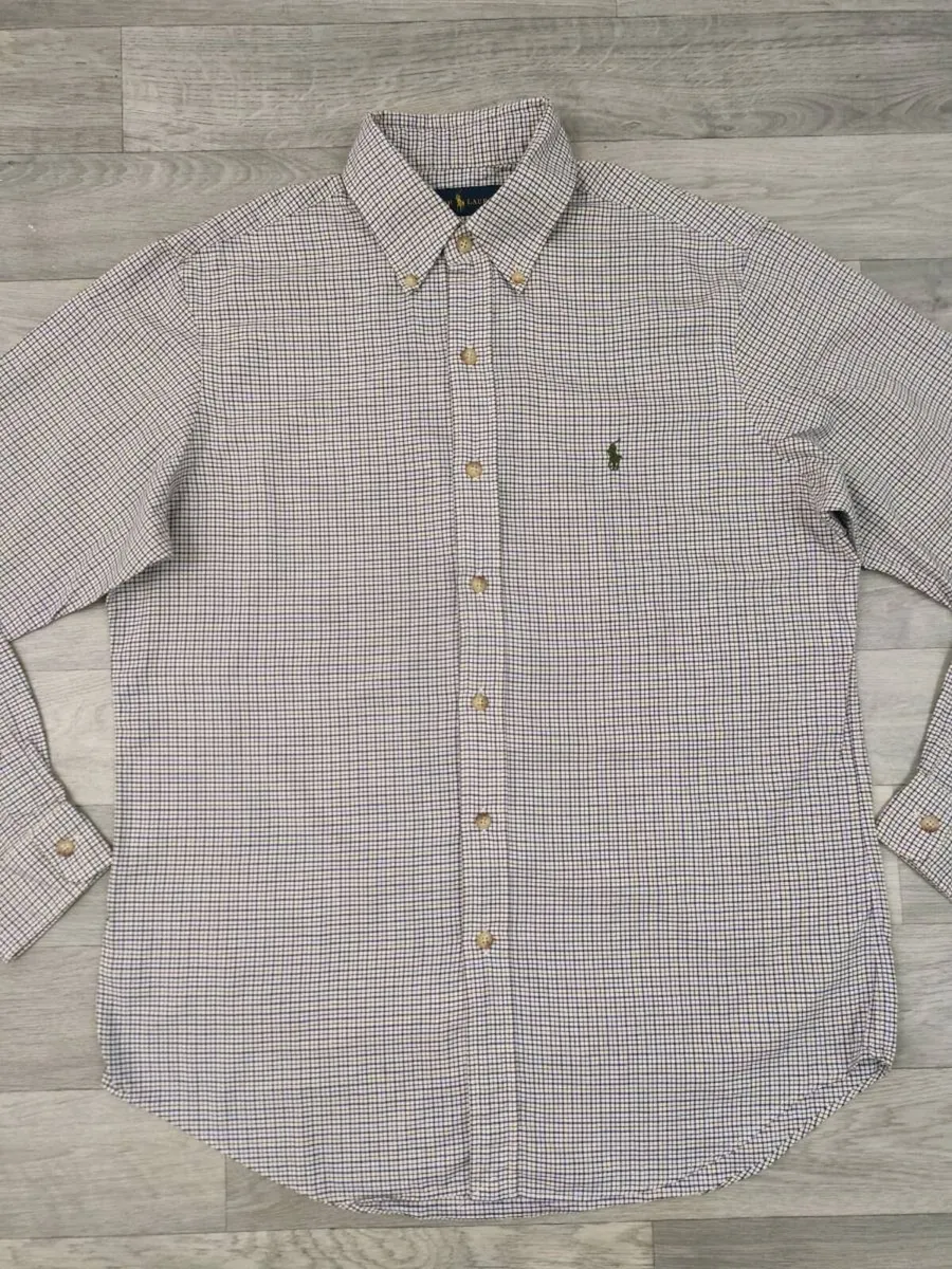 Ralph Lauren Check Oxford Shirt Mens M/L - Image 2