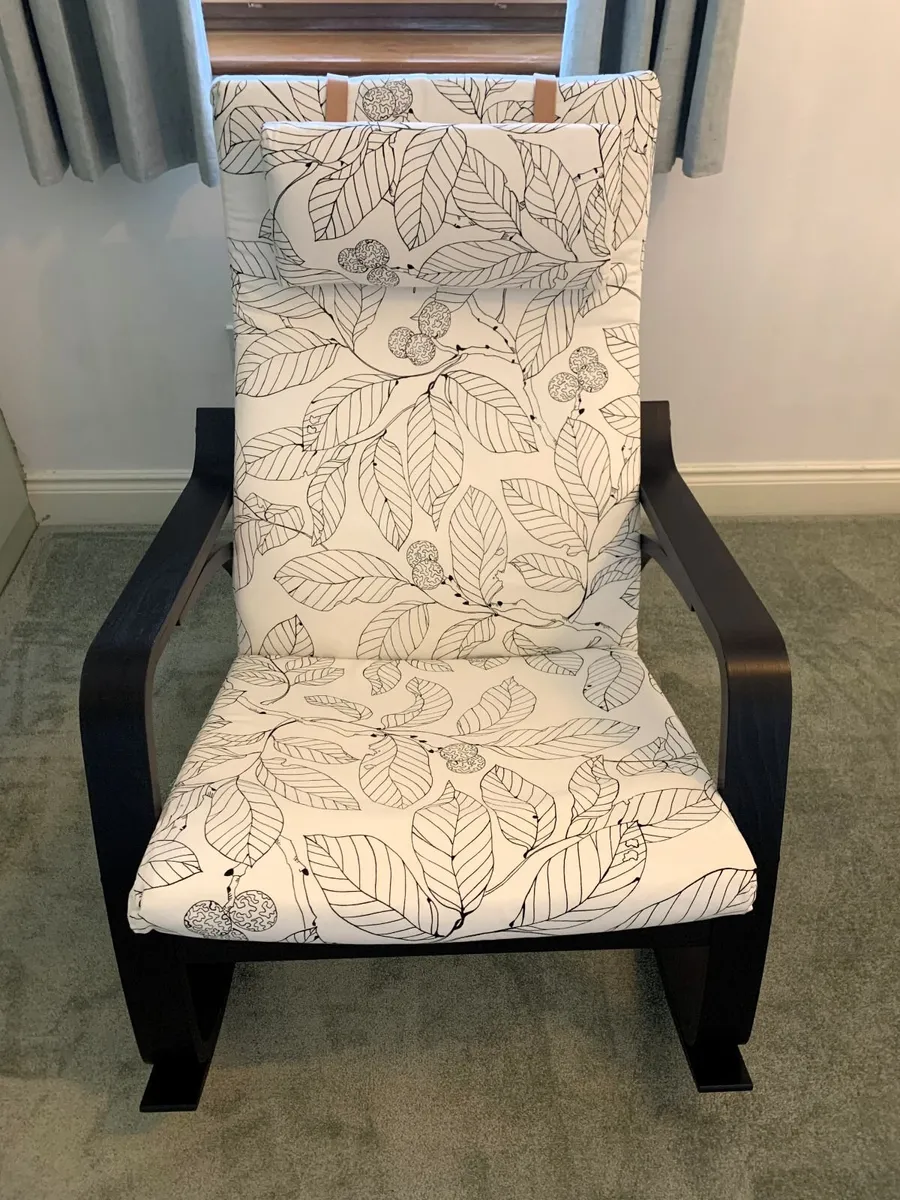 IKEA POÄNG Rocking Chair – Black Frame – As New - Image 1