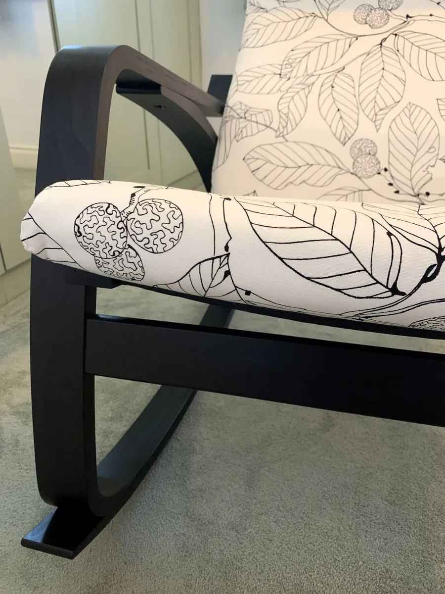 IKEA POÄNG Rocking Chair – Black Frame – As New - Image 4