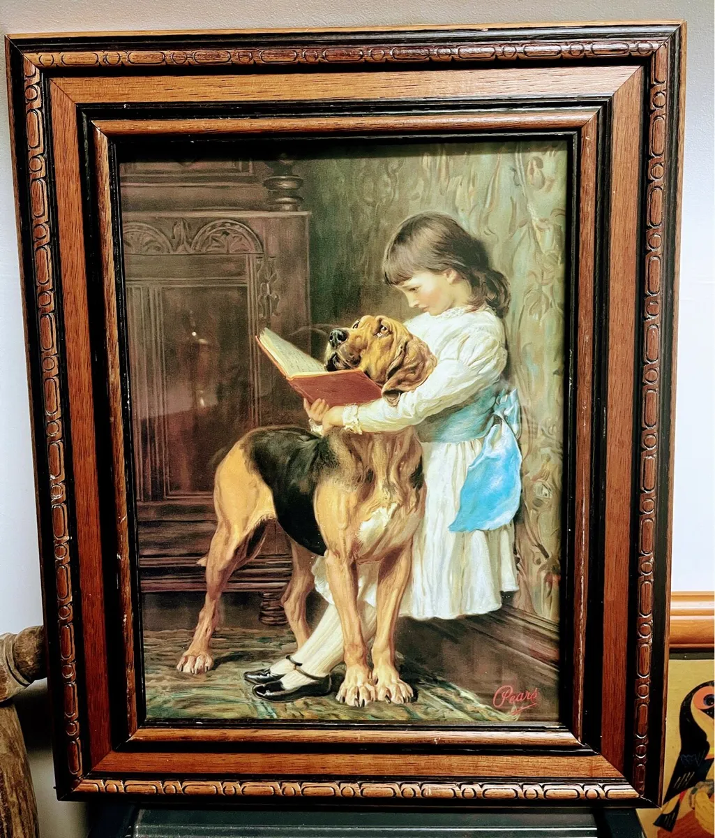 Large Vintage framed  Pears Naughty Boy print - Image 2