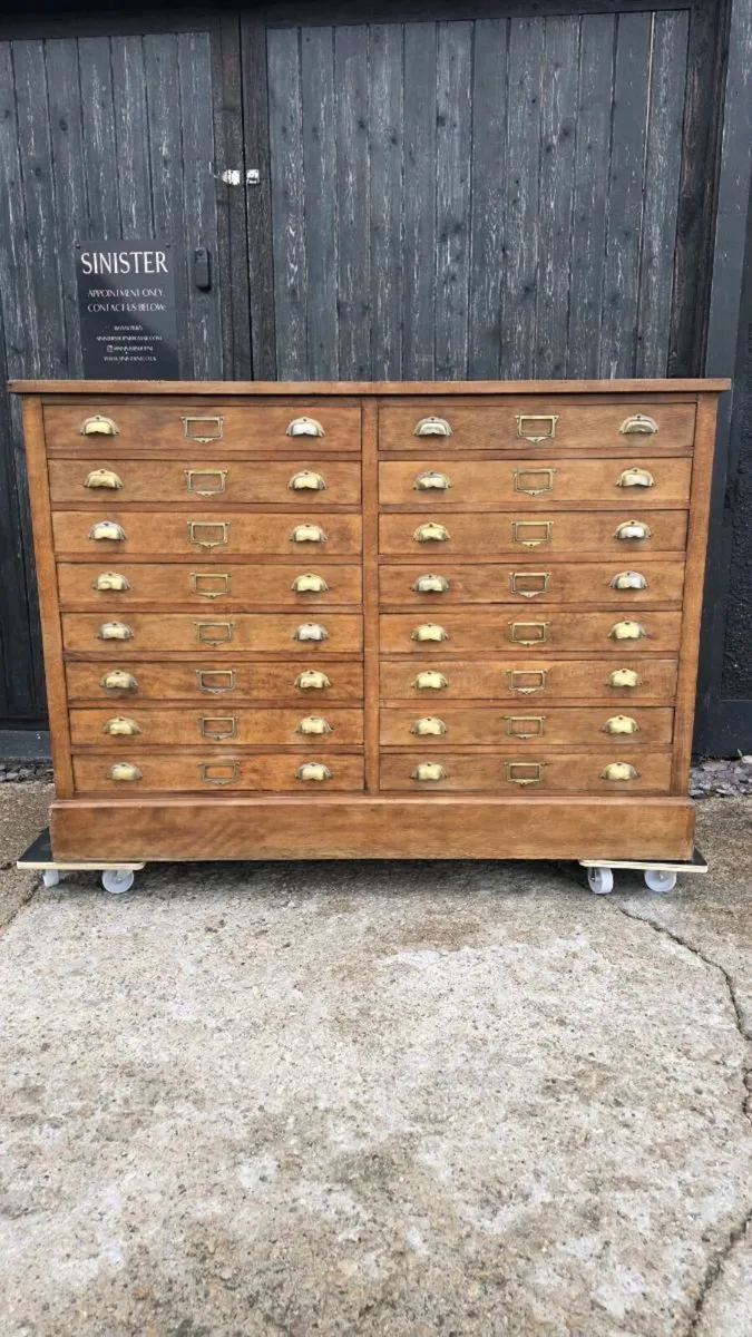 Antique apothecary haberdashery cabinet island - Image 2