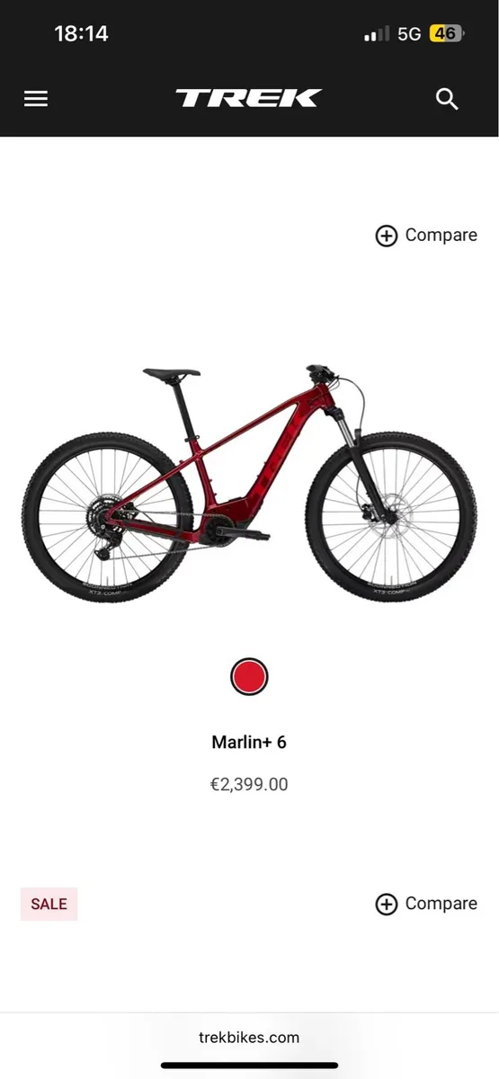 Pedal assist trek bike - Image 1