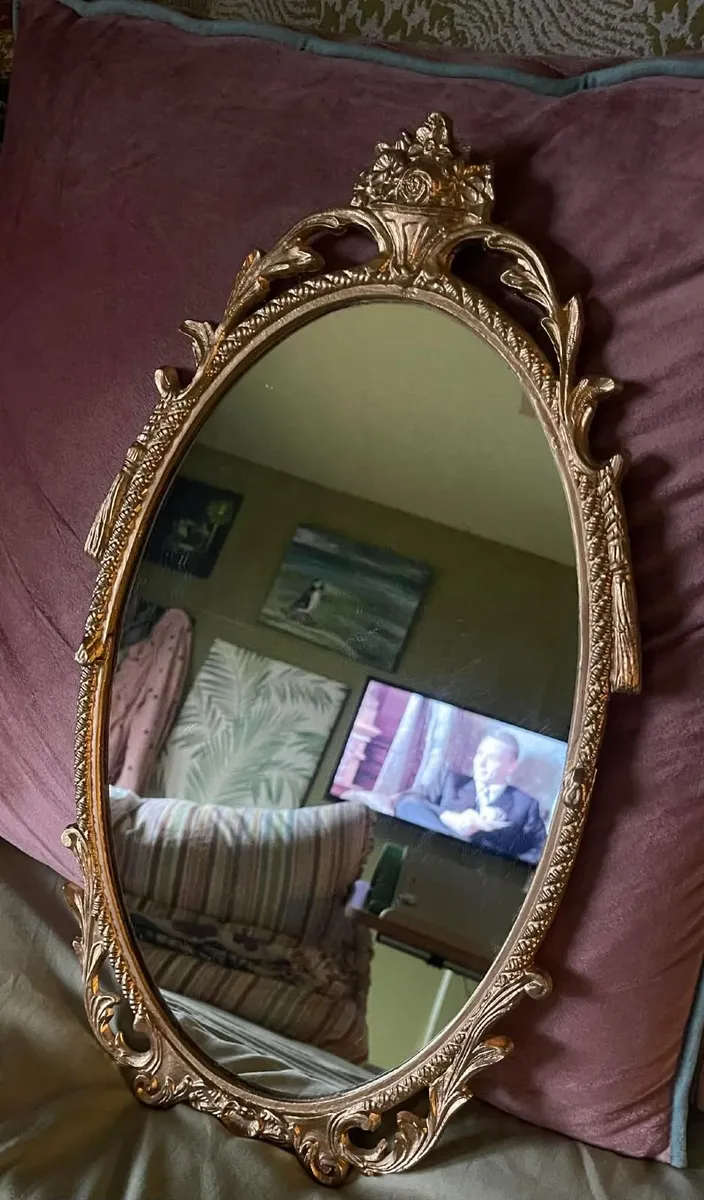 gold antique mirror