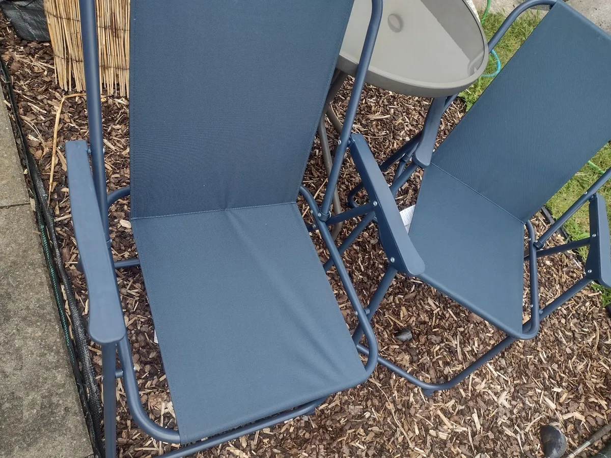 2 Brand new foldup garden/patio chairs - Image 2