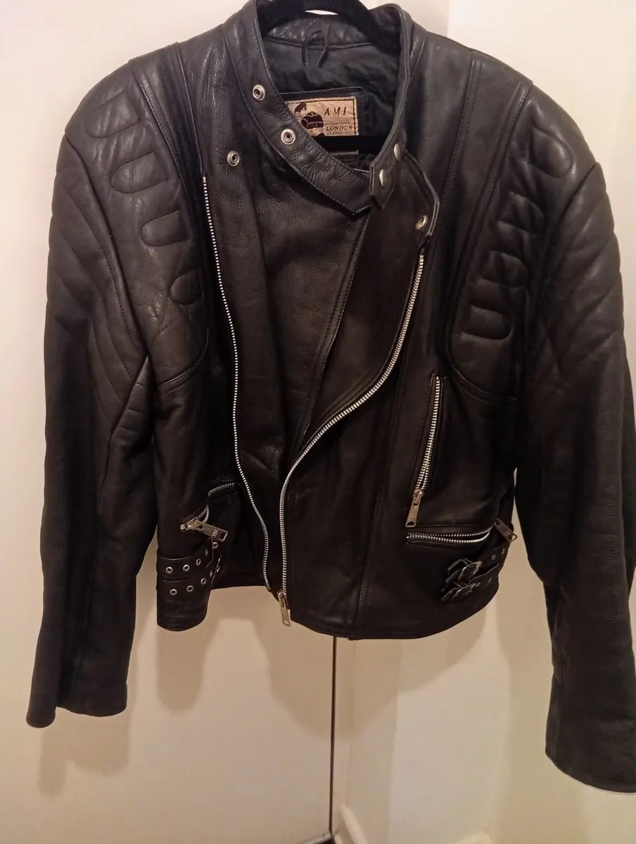 Original Genuine Leather Classic Motorcycle Jacket - Image 1