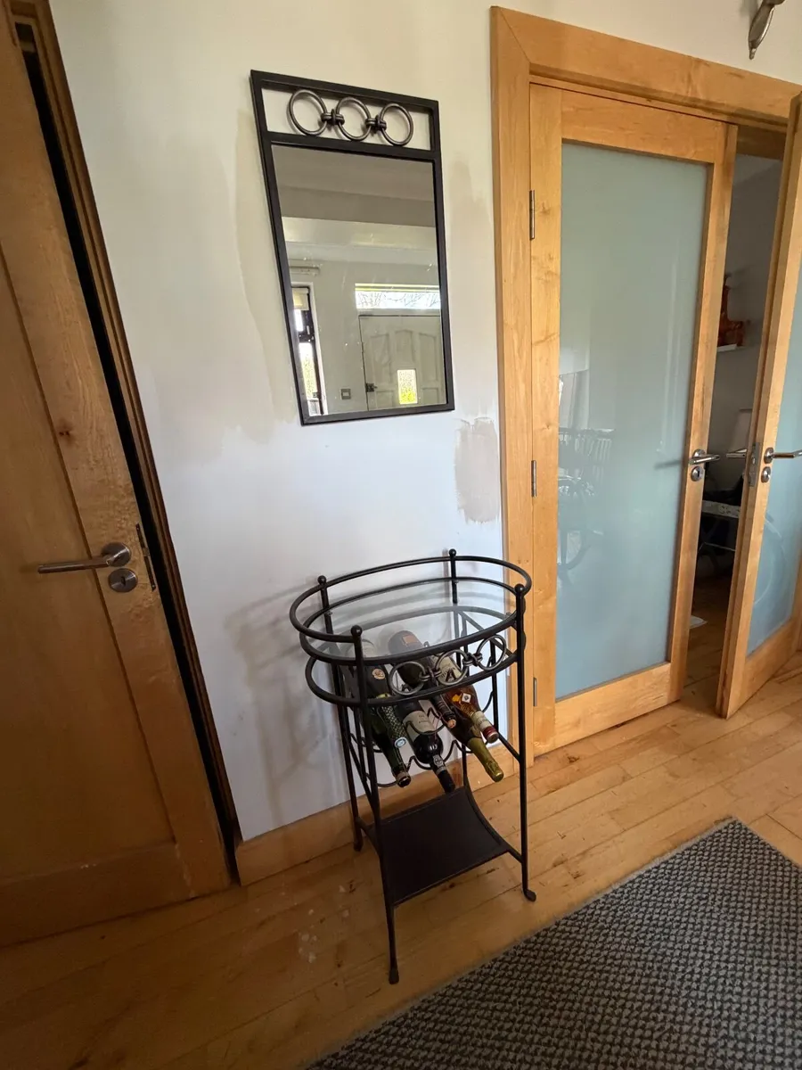 Side Table and Mirror - Image 1