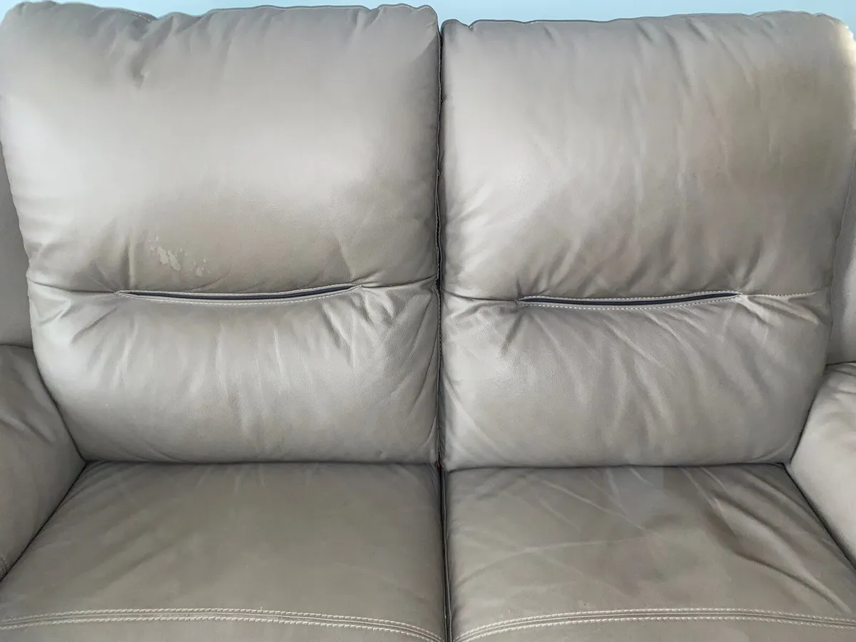 2 Seater Grey Recliner Sofa - Image 3