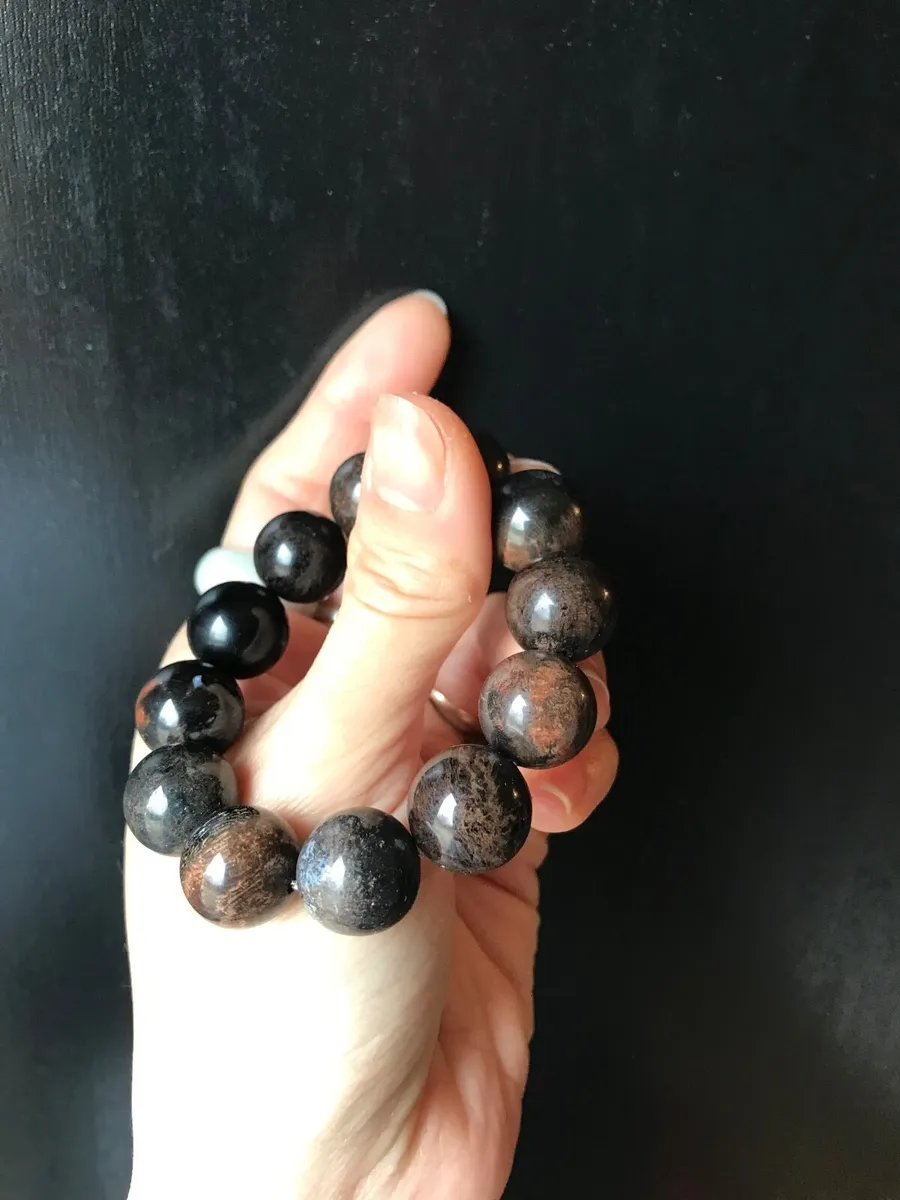 Natural fossil coral jade bracelet - Image 2