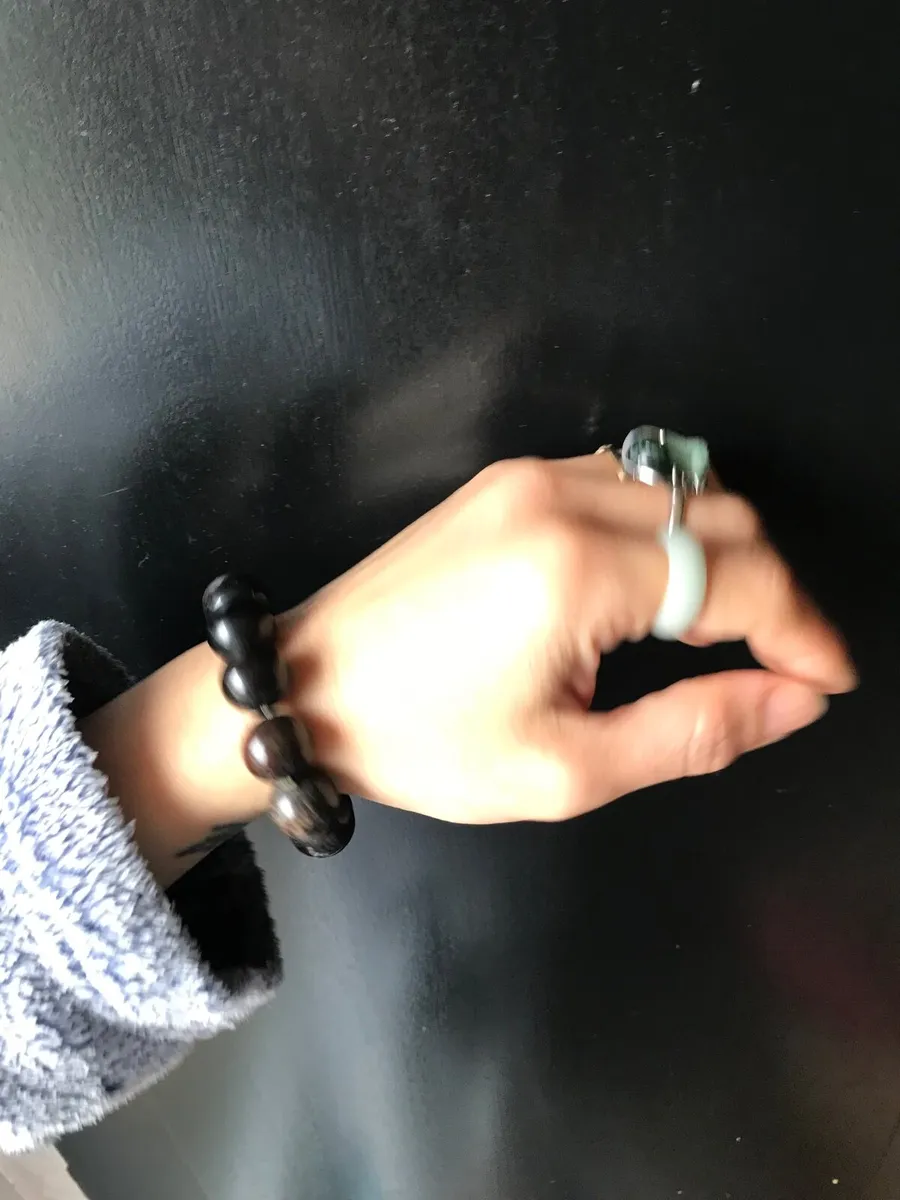 Natural fossil coral jade bracelet - Image 3