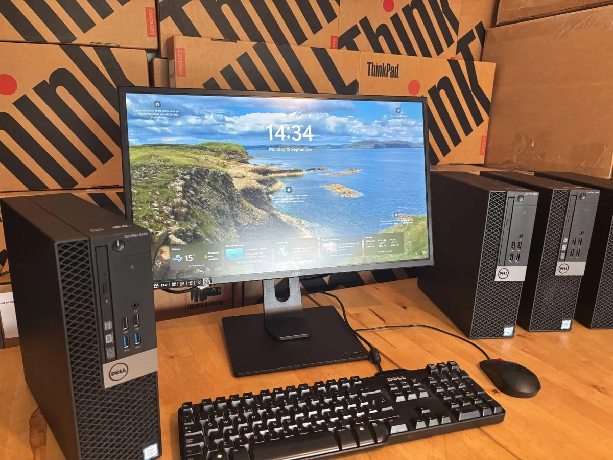 Dell Optiplex PC's-16Gb-24" Screen-Wifi-Windows 11 - Image 3