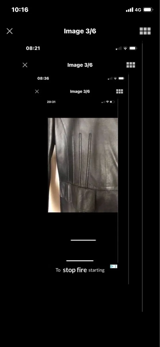 Ladies Leather Coat - Image 3