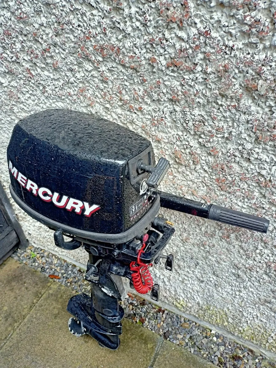 5HP 4 stroke short shaft Mercury outboard  w 12L t - Image 3