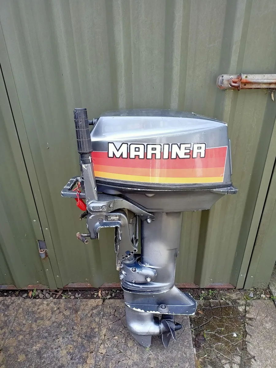 20HP 2 Stroke Mariner outboard motor w 12L tank - Image 2