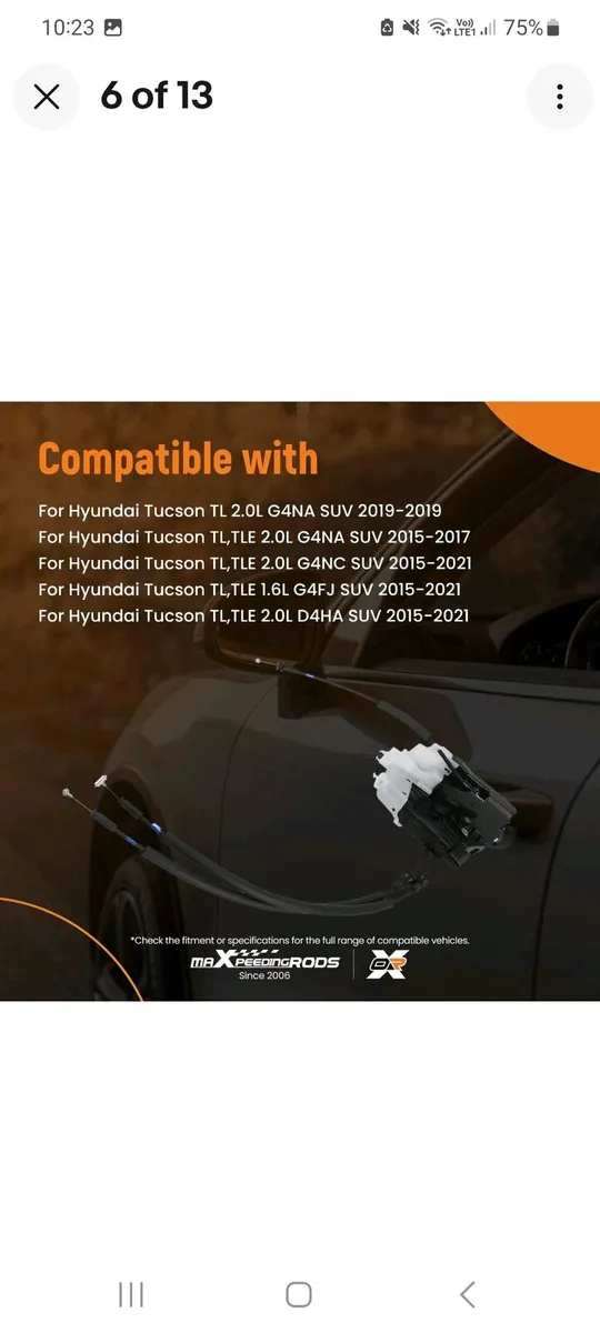 Rear door actuator Hyundai Tucson 1.6 CRDI 2017 - Image 2