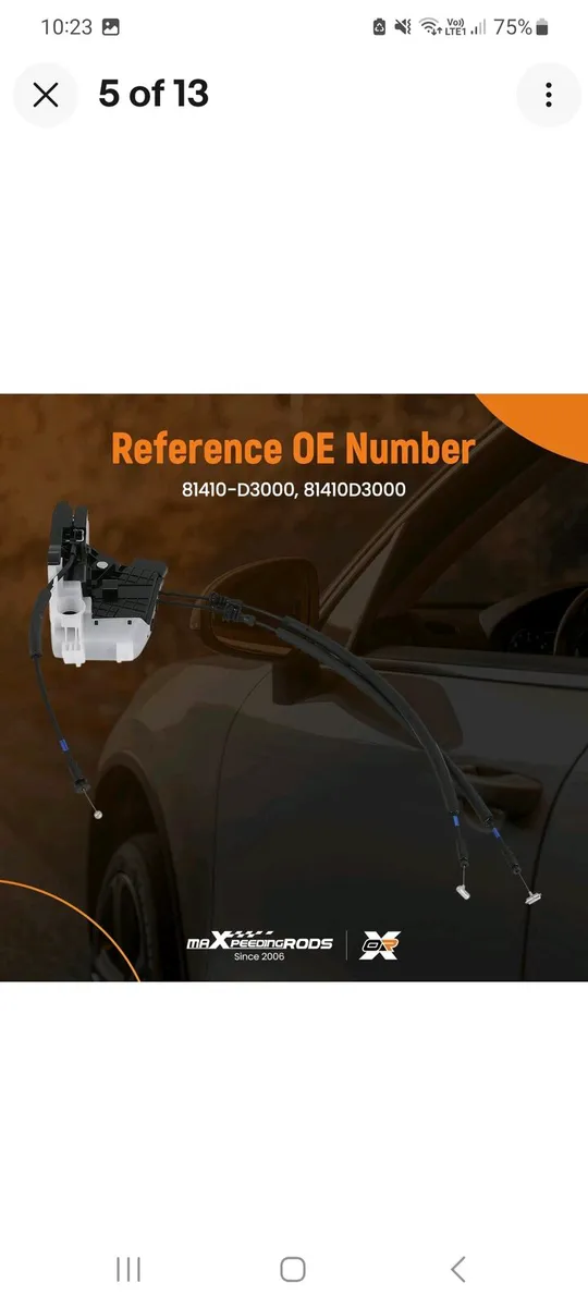 Rear door actuator Hyundai Tucson 1.6 CRDI 2017 - Image 3