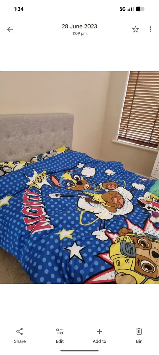 Double bed and mattress