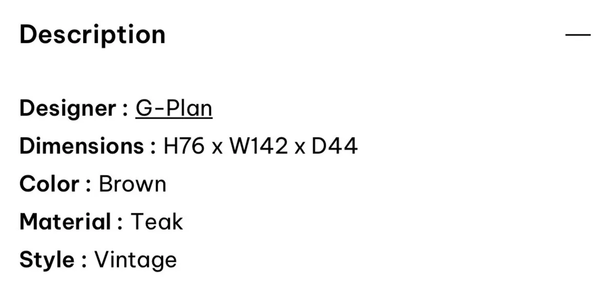 G Plan fresco teak sideboard retro vintage - Image 2