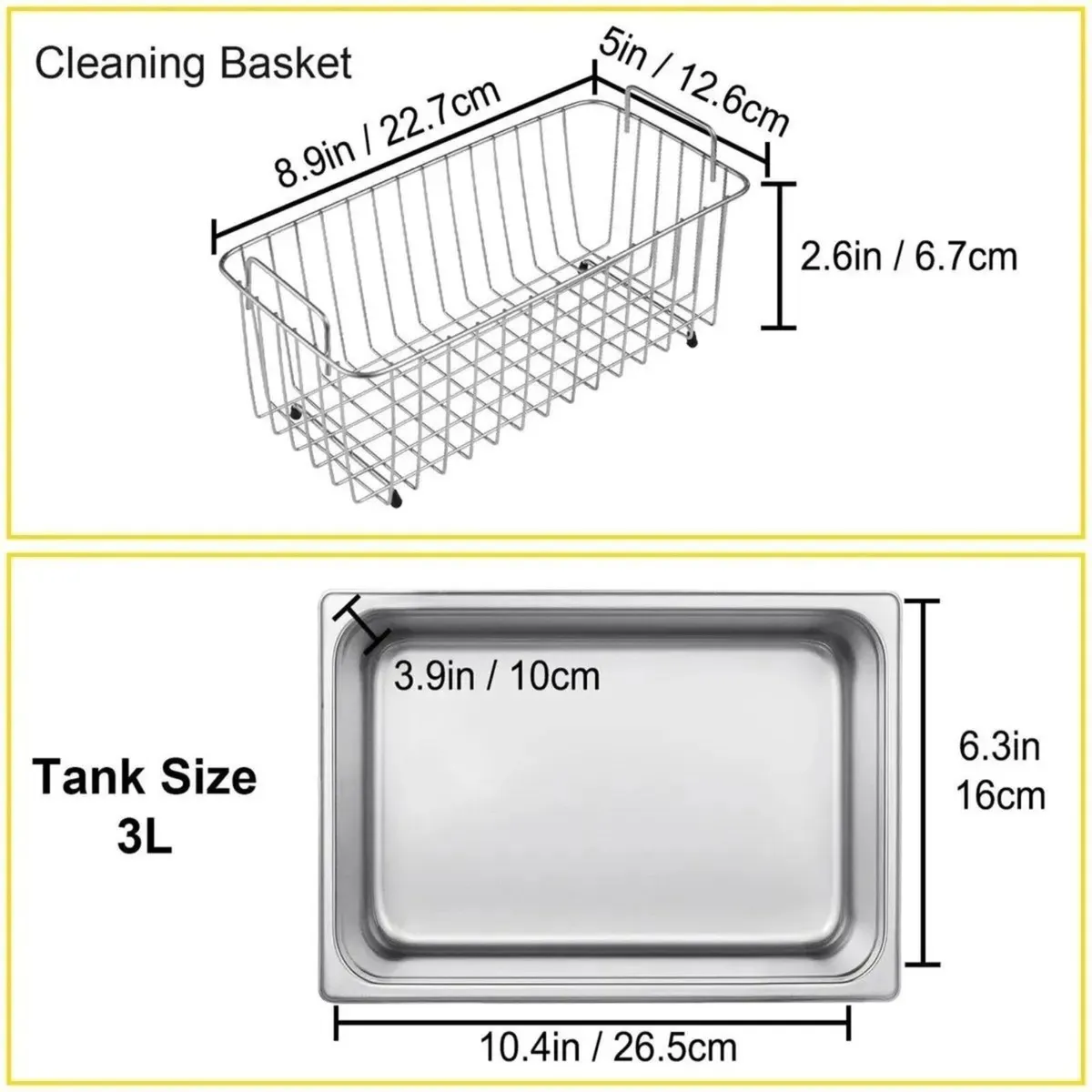 Ultrasonic Cleaner 3L With Timer & Heater - Image 3
