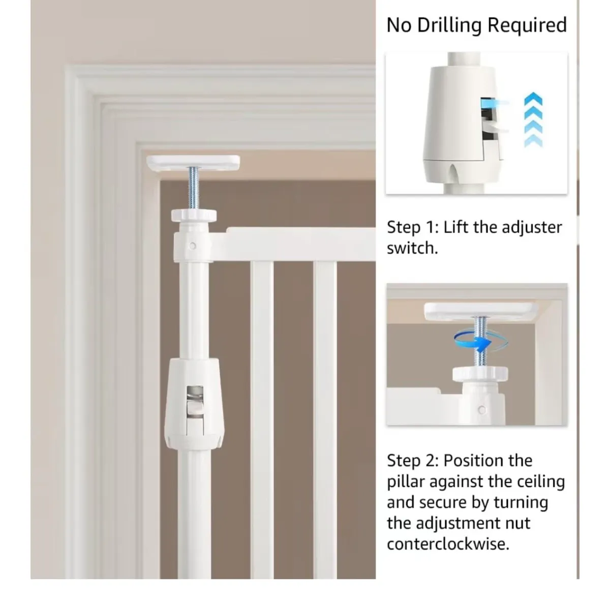 Tall Gate 218cm extra, extendable - Image 2