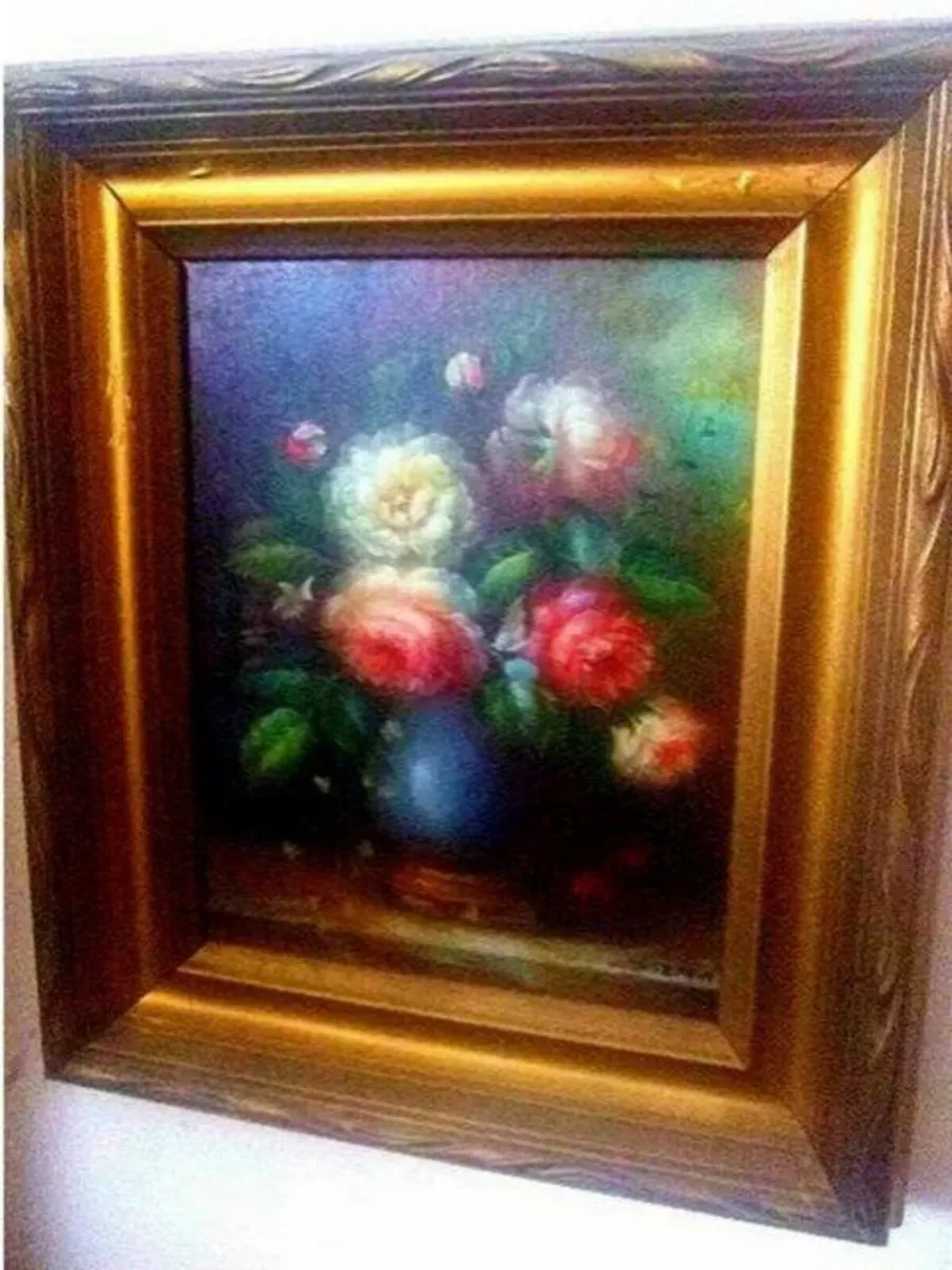 Vintage Victorian Oil Siigned 'C. Josephin' - Image 4
