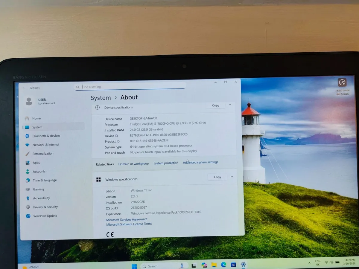 HP Zbook G4 15.6" Intel i7 7th Gen - Image 4