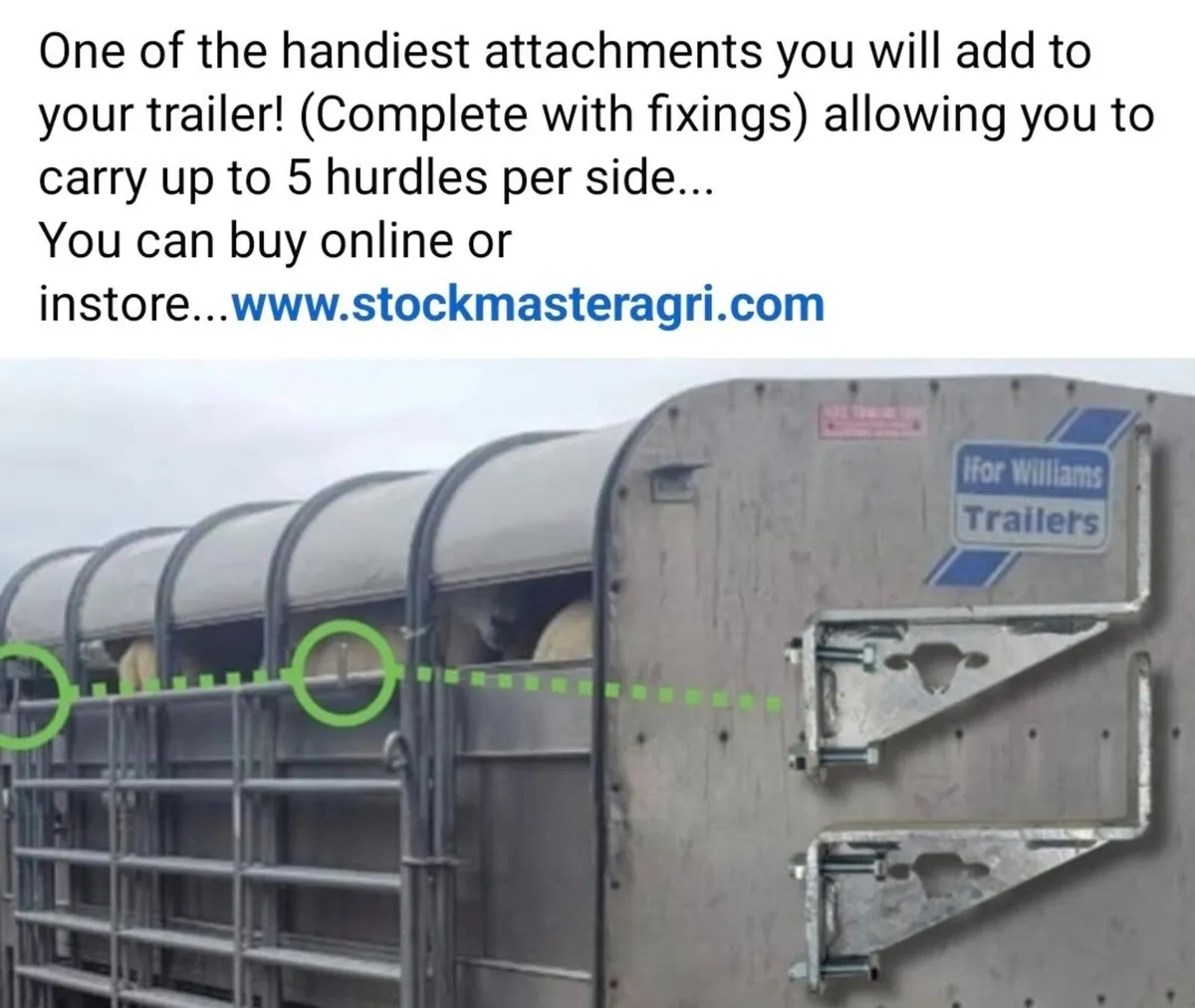 SheepWell Trailer Brackets - Pair. - Image 1