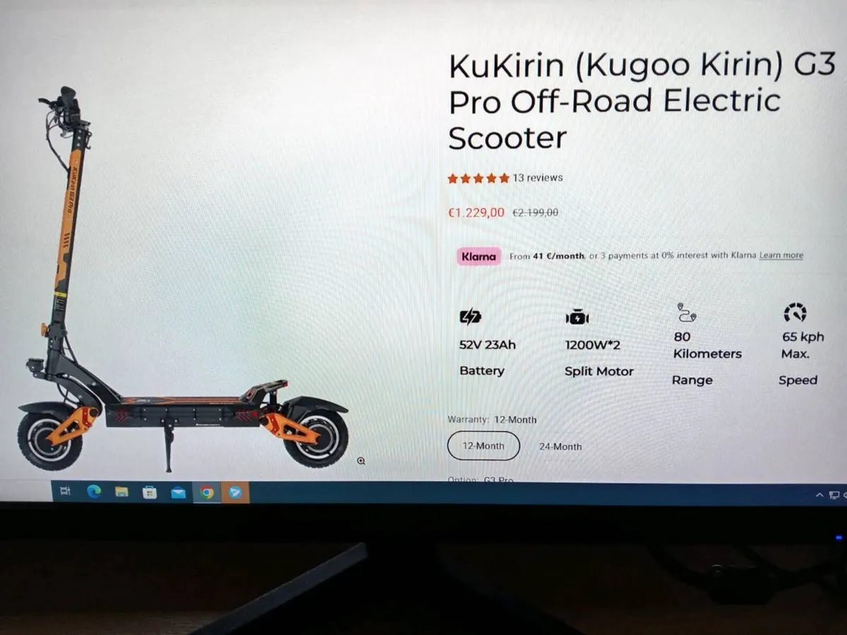 Kukirin G3 Pro Dual Drive Extras-Trade In - Image 1