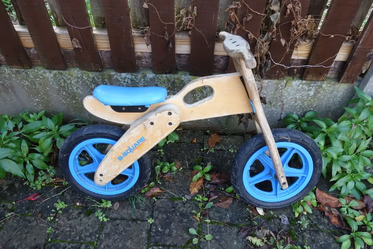 Childrens wooden starter bike - Image 2