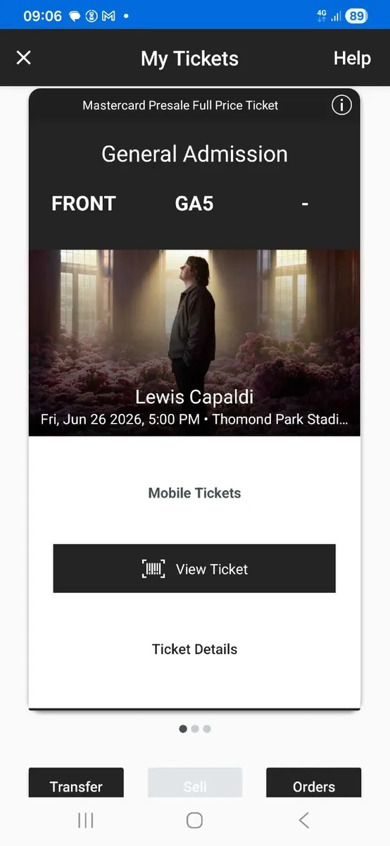 Lewis Capaldi Thomond Park front standing - Image 3