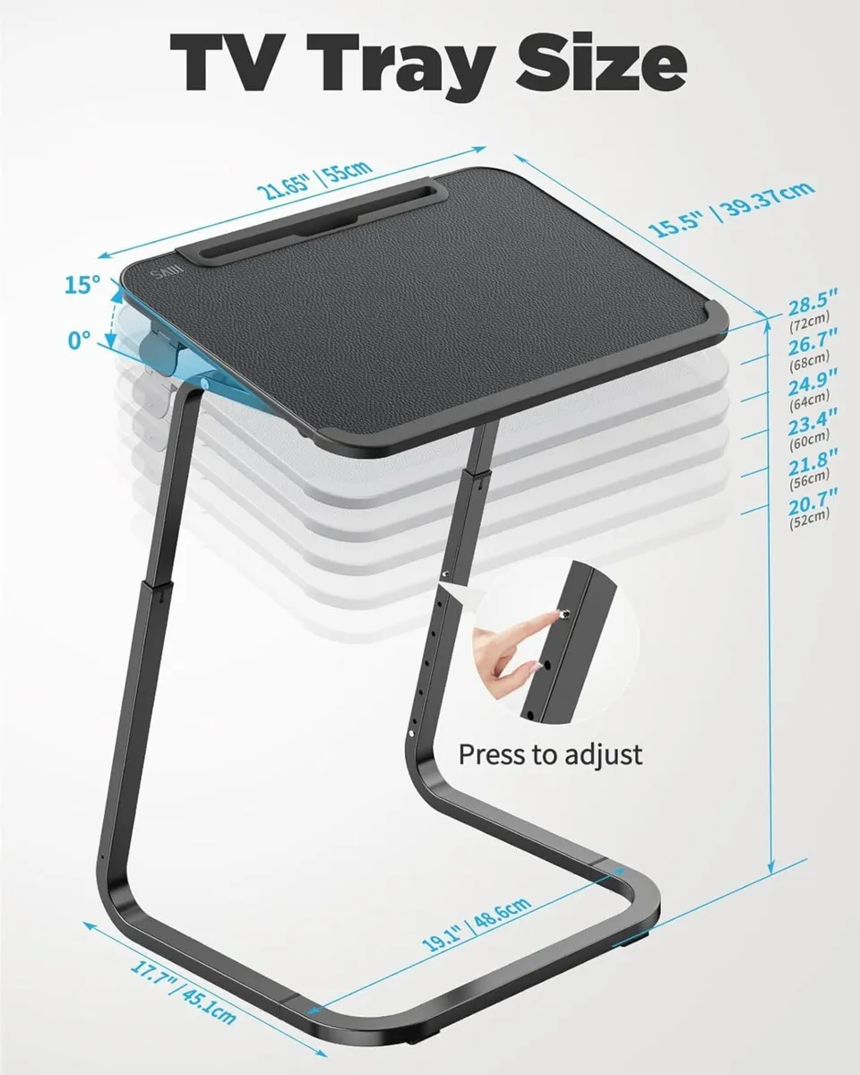 Table For Sofa Overbed beside adjustable Sturdier - Image 3