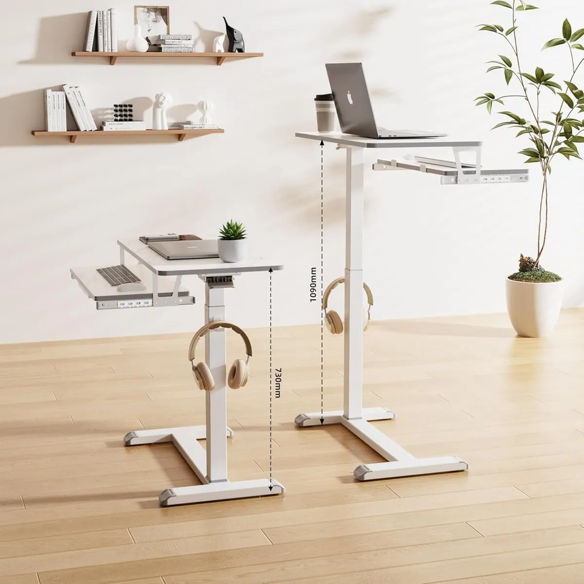 Mobile Standing Desk Upgrade Computer Workstation - Image 2