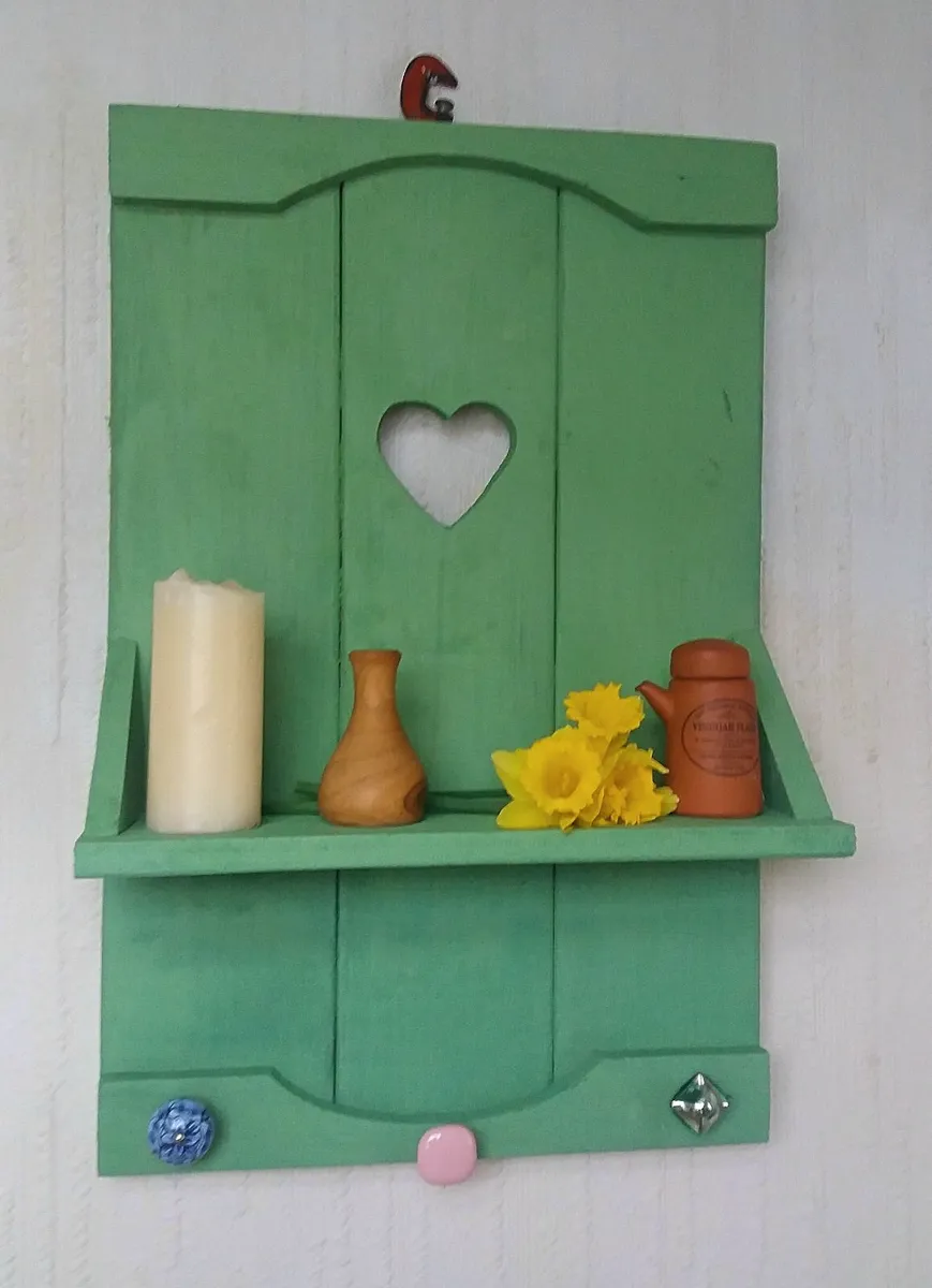 NEW Rustic  style floating shelf / coat rack - Image 3