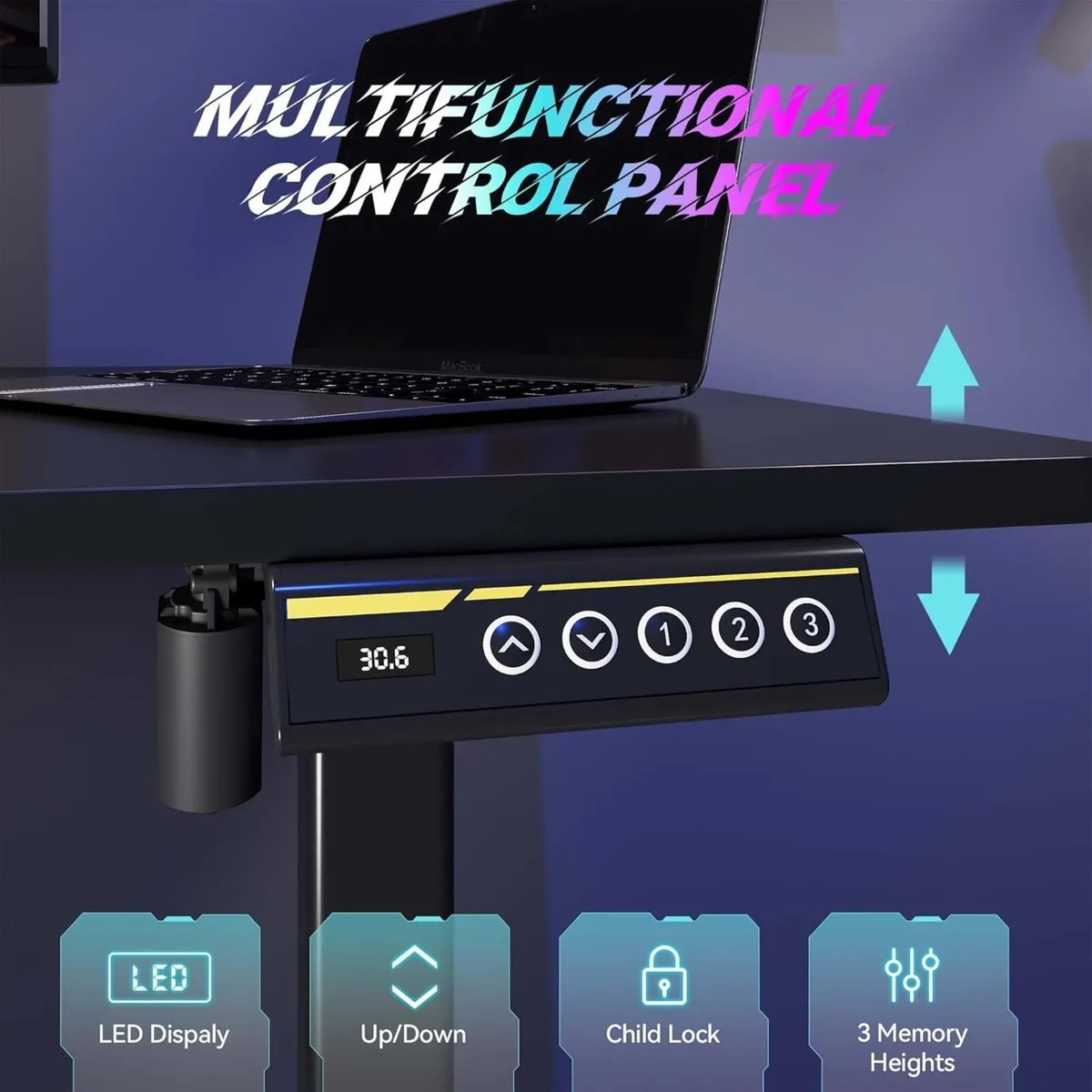 Electric Standing Desk 40x24 Inches Adjustable - Image 4