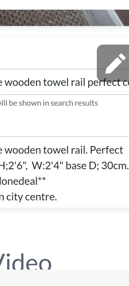 Tall Vintage wooden towel rail - Image 4