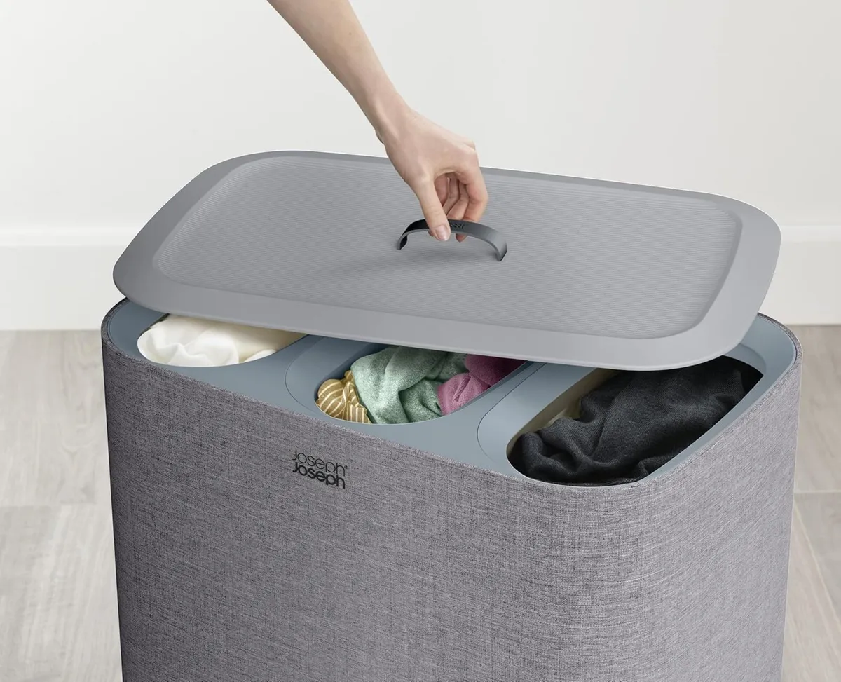 Tota Trio 90 litre laundry separation basket with - Image 2