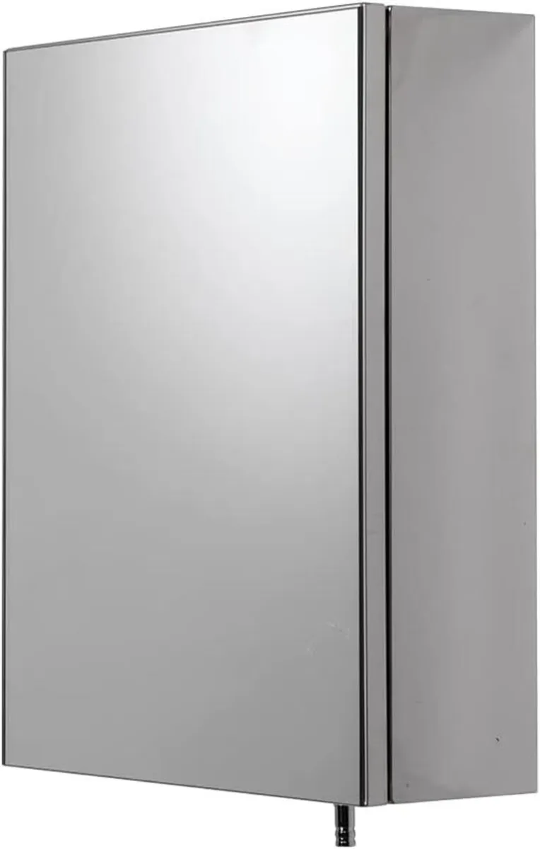 Avon Single Door Stainless Steel Bathroom Mirror - Image 3