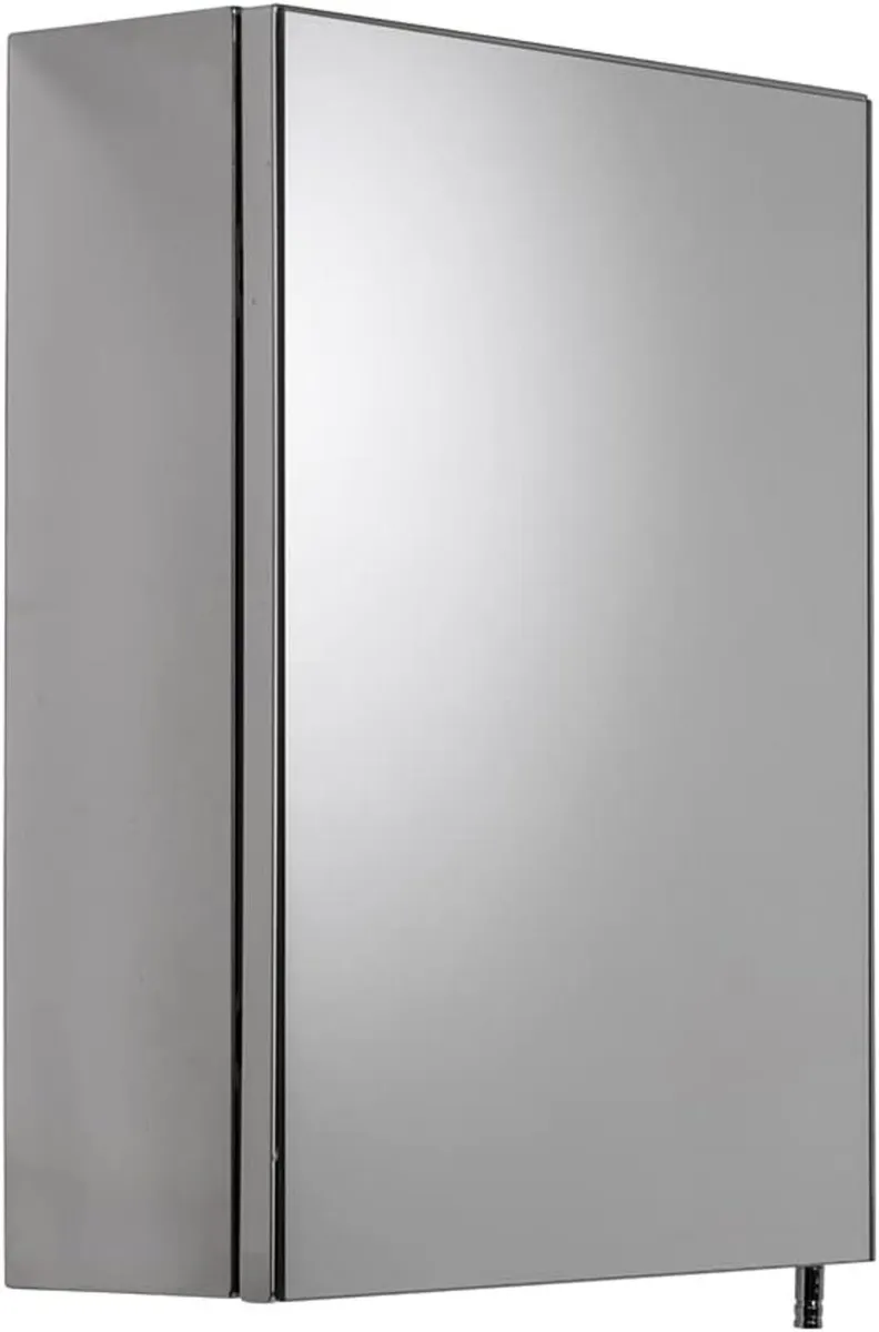 Avon Single Door Stainless Steel Bathroom Mirror - Image 4