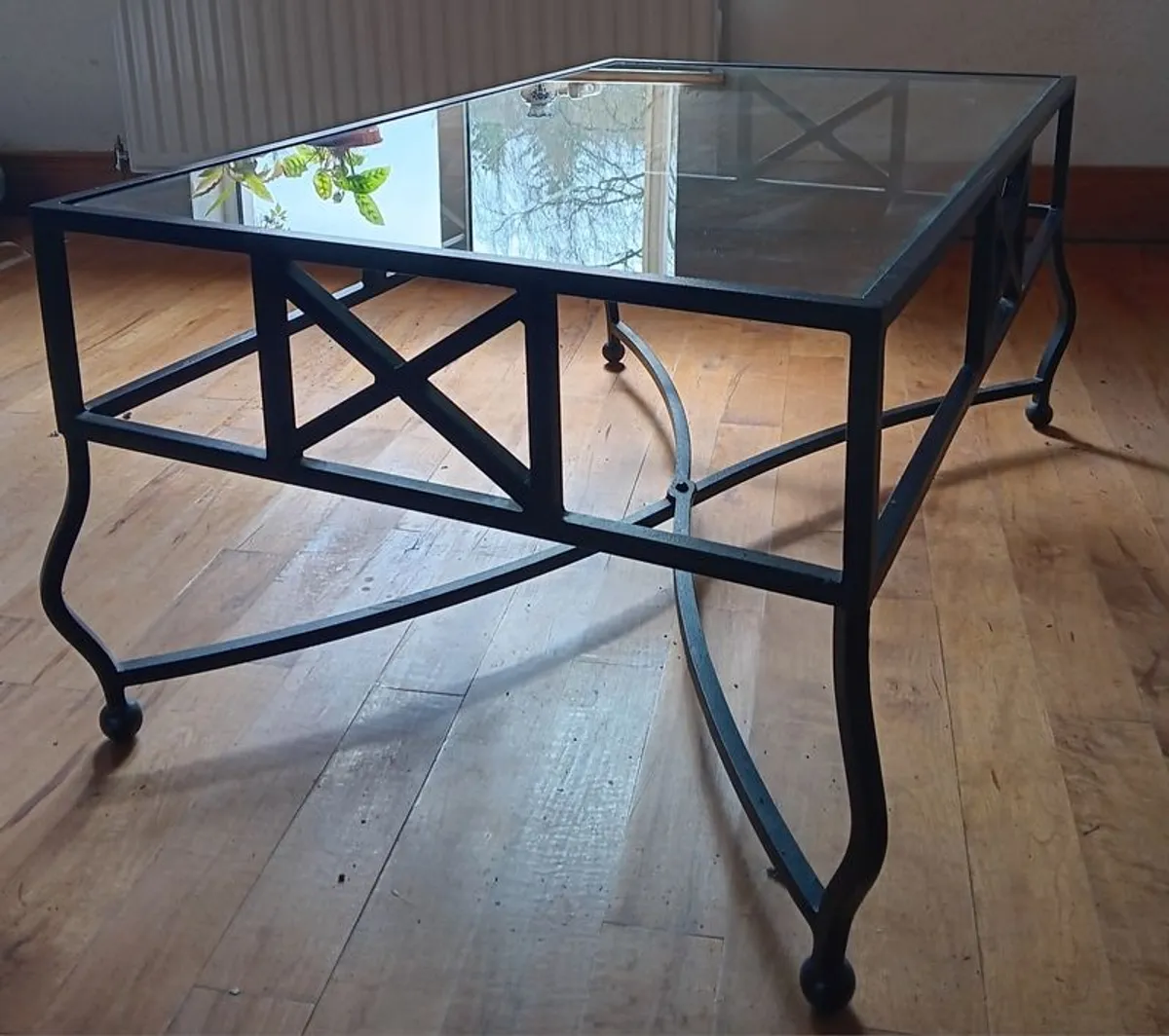 Glass / Metal Coffee Table - Image 1