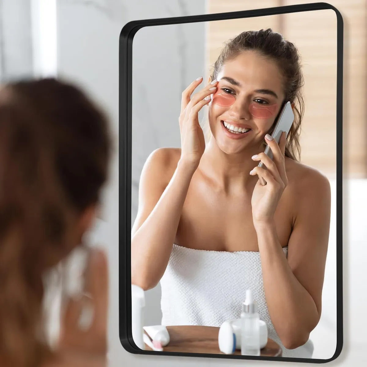 Wall Mirror 60x90 CM Wall-Mounted Bathroom Vanity - Image 2