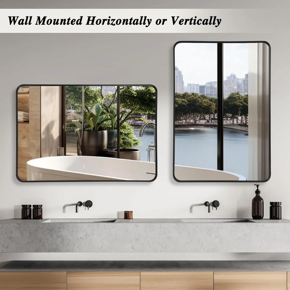 Wall Mirror 60x90 CM Wall-Mounted Bathroom Vanity - Image 3